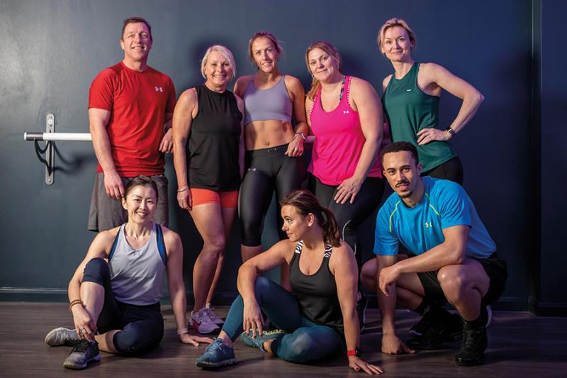 Group exercise in our Mind and Body studio