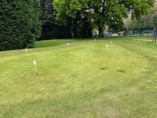 Practice putting green